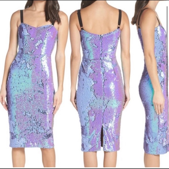 dress the population lynda Dress the Population | Dresses | Nwt Dress The Population Lynda Iridescent  Sequin Sheath Dress In Ultra V